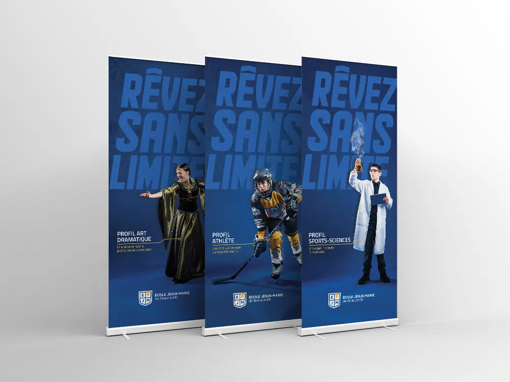 Conception de Roll-up pour l'École Jésus-Marie de Beauceville