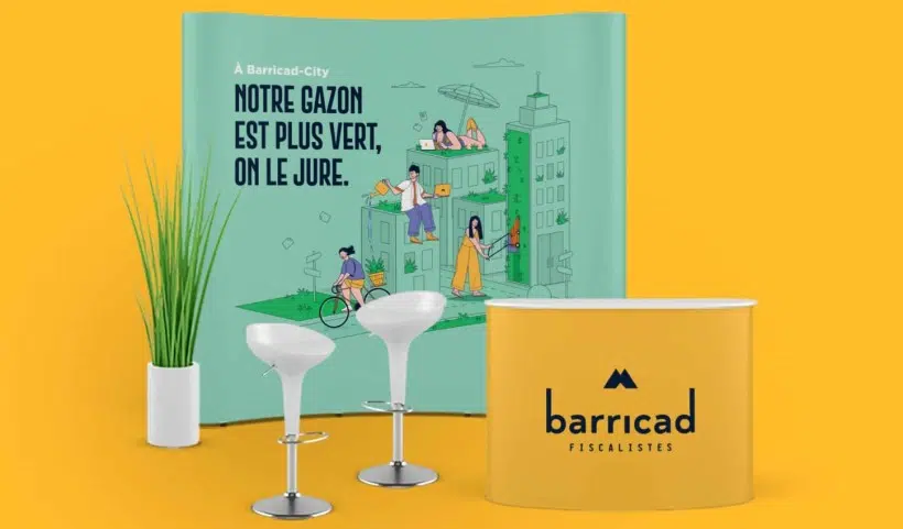 Objets promotionnels de communication pour la marque RH