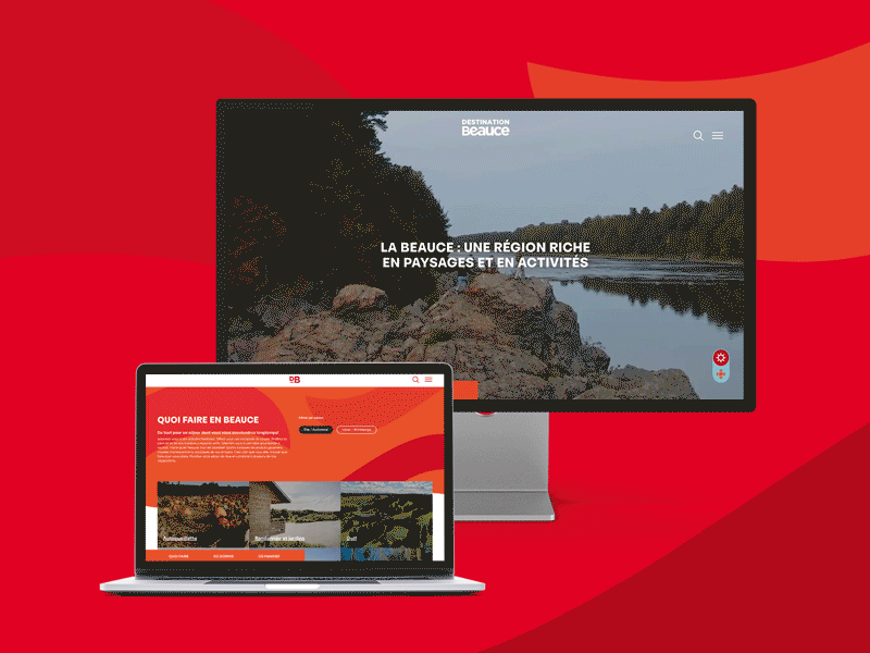 Création d'un nouveau site web vitrine pour Destination Beauce