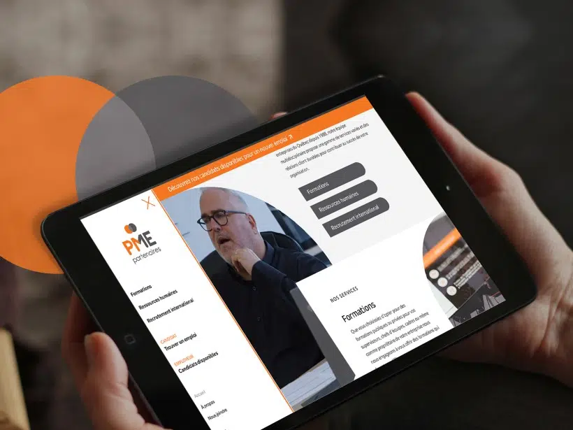 Développement du nouveau site web pour l'entreprise PME Partenaires