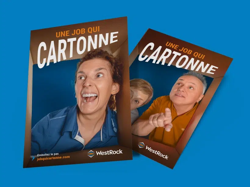 Création d'une marque employeur pour l'entreprise WestRock avec production photo publicitaire