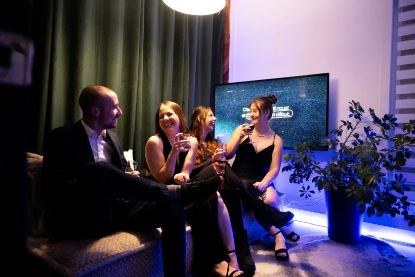 Notre équipe marketing lors de la soirée des 10 ans
